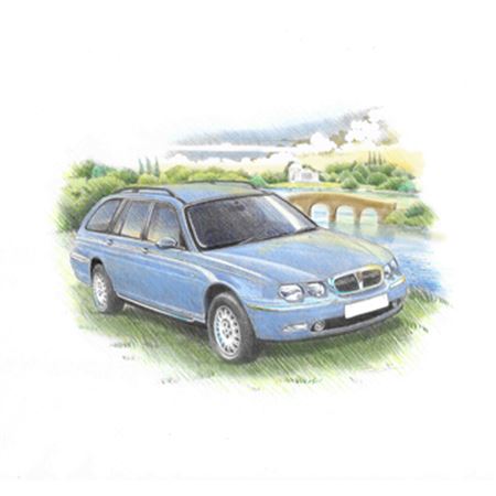 Rover 75 Estate up to 2004 Personalised Portrait in Colour - RP1543COL